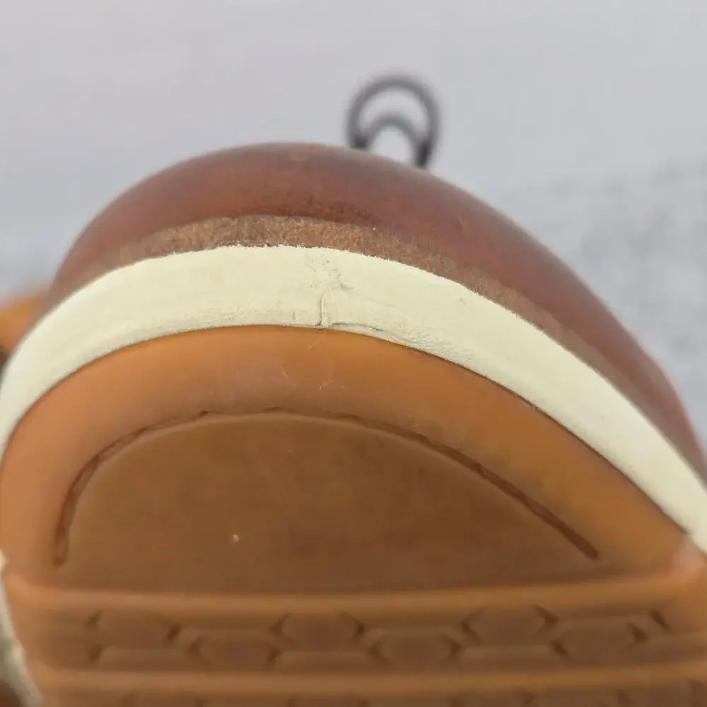 Cole Haan Mens 10.5M FlexGrand 360 Plain Toe Brown Leather Casual Derby Oxford